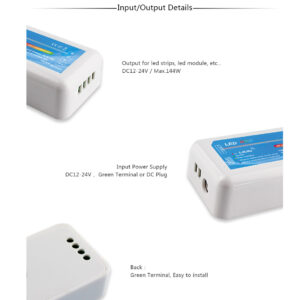 RGB controller dimmer with 2.4G remoter