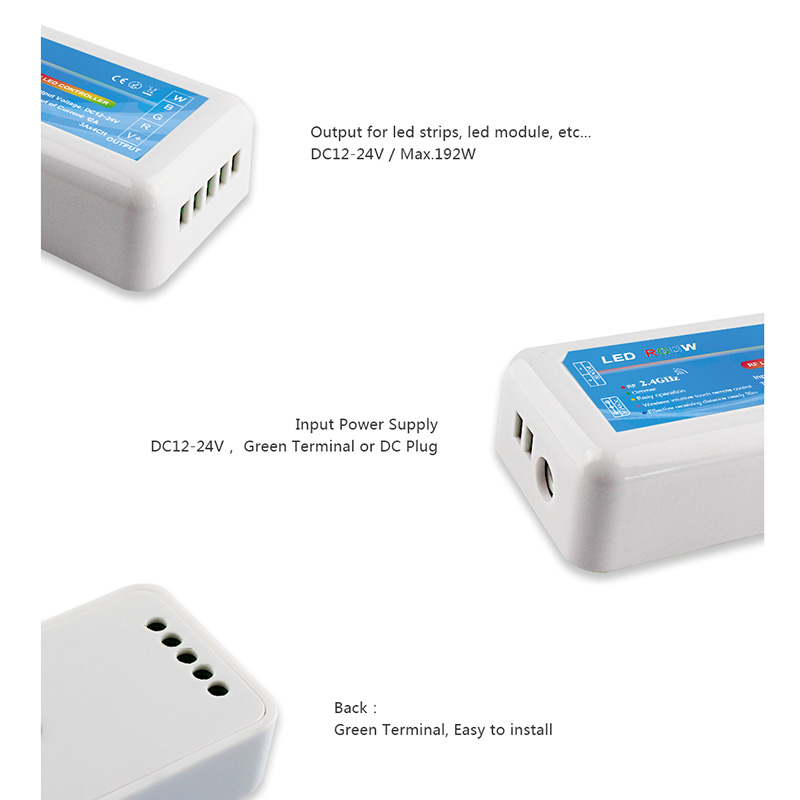 FEL-DM2 D RGBW controller dimmer with 2.4G remoter RGBW controller dimmer with 2.4G remoter
