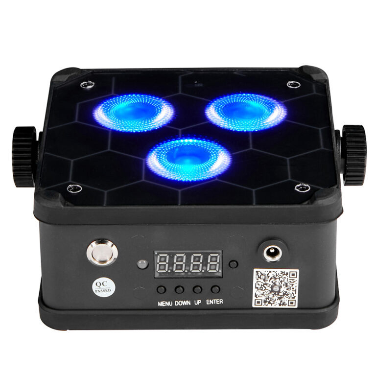 Battery Powered Event Lighting Portable Square 54W RGBWAUV DMX512 Wireless