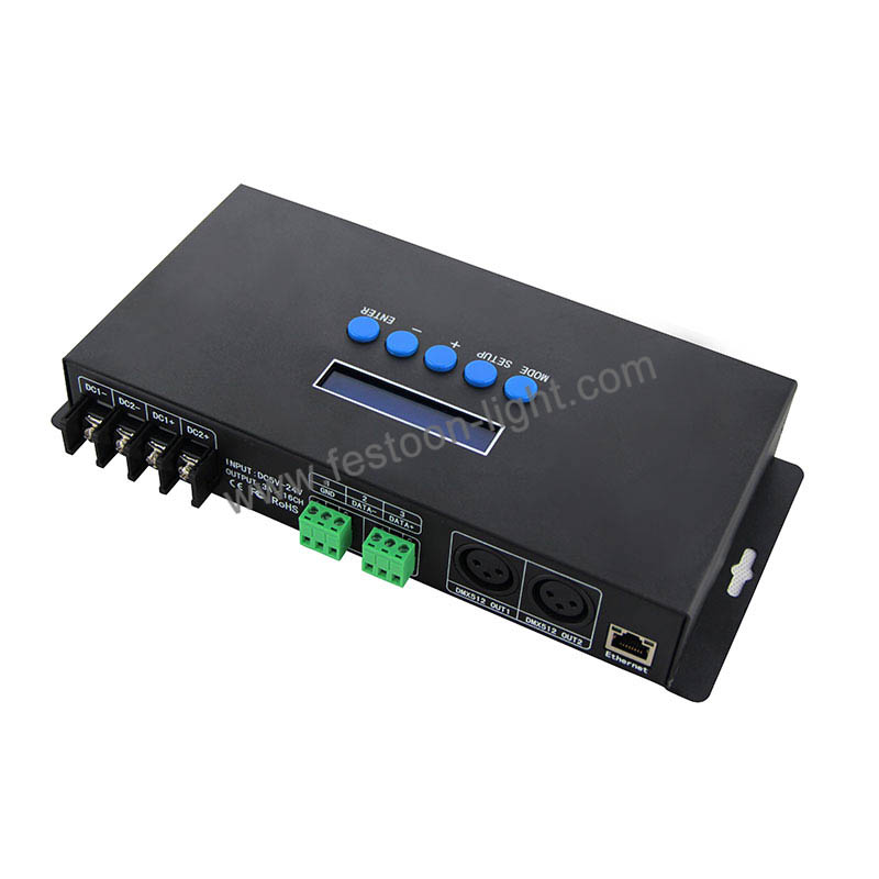 FEL-CA2 Artnet to DMX Controller Ethernet to SPI Converter Artnet to DMX Controller Ethernet to SPI Converter