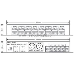 24CH DMX512 Decoder Constant Voltage