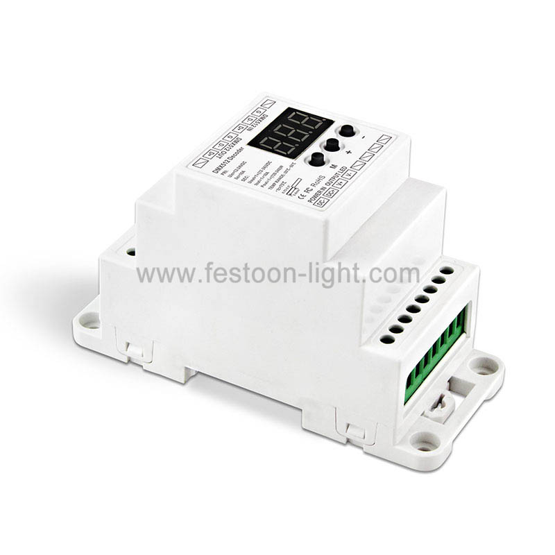 FEL-CD261 DMX PWM Decoder DIN Rail Master Slave for Strip Light DMX PWM Decoder DIN Rail Master Slave for Strip Light